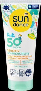 Водостійкий Сонцезахисний дитячий крем від ТМ SUN DANCE Kids Sensitive SPF 50, 100 мл СЗ-002 фото