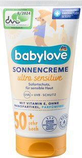 Водостійкий Сонцезахисний крем від TM Babylove Sensitiv SPF 50+, 75 мл СЗ-003 фото