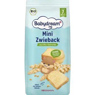 Дитячі сухаріки Babydream Mini Zwieback для дітей з 7 місяців 2675081569 фото