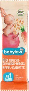 Фруктово-злаковий батончик ЯБЛУКО - МОРКВА для дітей з 12 місяців TM Babylove Б-005 фото