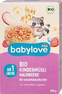 Безмолочні Вівсяно - кукурудзяні мюслі з лісовими ягодами, для дітей з 12 місяців, 200 грам М-005 фото
