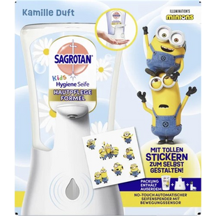 Автоматичний безконтактний дозатор для рідкого мила Sagrotan  MINIONS  3214605383 фото