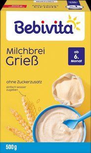 Манна молочна каша Bebivita, для дітей з 6 місяців, 500 грам МК-005 фото