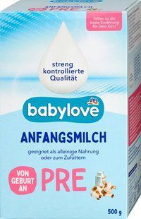 Дитяча молочна суміш Babylove PRE для дітей від народження, 500 грам 3109009840 фото