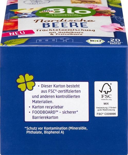 Фруктовий чай, Nordic Berry з чорницею, журавлиною, ожиною, TM BIO, (20 пакетиків), 40 грам 2827009287 фото