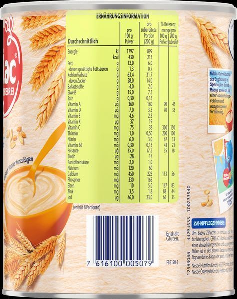 Молочна пшенична каша Nestl&eacute; CERELAC для дітей від 6 місяців, 400 г 2110468609 фото