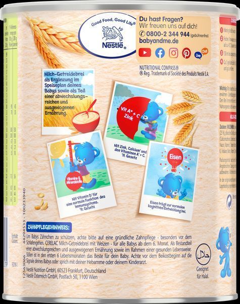 Молочна пшенична каша Nestl&eacute; CERELAC для дітей від 6 місяців, 400 г 2110468609 фото