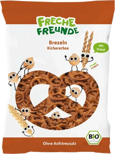 Крендельки зі спельти та нуту Freche Freunde для дітей від 4 років, 75 г 2844691291 фото
